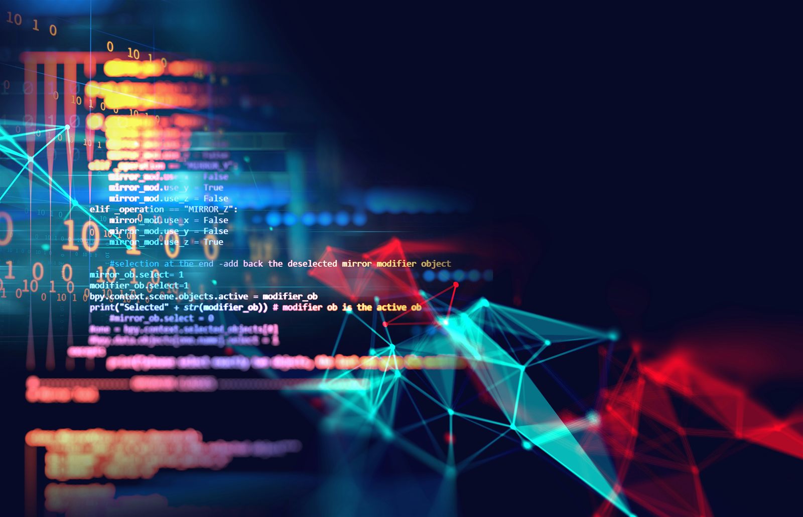 A dashboard query taking shape in code